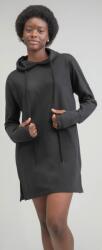 Mantis Hanorac tip rochie cu glugă bumbac organic - Neagră | L (M142-1000227618)