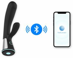 OhMiBod Vibrator Rabbit Fuse OhMiBod Bluetooth App Connect Silicon USB Negru 18 cm