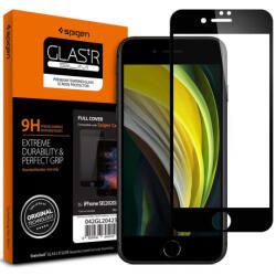 Spigen Full Cover sticla temperata pentru iPhone 7/8/SE 2020, negru (AGL01314)