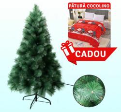 Mos Craciun Brad Artificial de Craciun 150cm + Patura Cocolino Cadou - PBP150