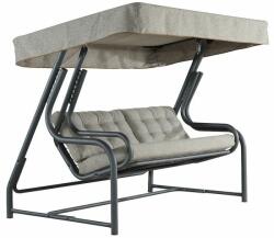  Balansoar gradina, 3 persoane, Royal, structura metal, gri antracit, 200 x 120 x 165 cm Balansoar