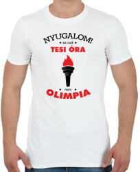 printfashion Nyugalom! Ez csak tesi óra, nem olimpia - Férfi póló - Fehér (6454905)