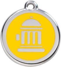 Red Dingo Rozsdamentes tűzcsap mintás acél biléta sárga