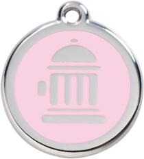 Red Dingo Rozsdamentes tűzcsap mintás acél biléta rózsaszín