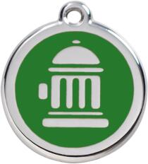 Red Dingo Rozsdamentes tűzcsap mintás acél biléta zöld