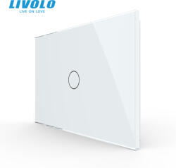 LIVOLO Intrerupator tactil simplu cap scara cruce Livolo, standard italian -serie noua (VL-FC1S-2G-P901-3W)