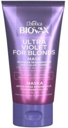 BIOVAX Mască intensiv regenerantă tonifiantă pentru păr deschis și cărunt - L'biotica Biovax Ultra Violet For Blonds Intensive Regeneration And Color Toninng Mask 150 ml