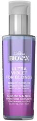 BIOVAX Ser intensiv hidratant tonifiant de noapte pentru păr deschis și cărunt - L'biotica Biovax Ultra Violet For Blonds Night Serum 100 ml