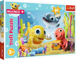 Trefl Puzzle Trefl 24 Maxi Pestisorii Fericiti (14341) - nebunici Puzzle