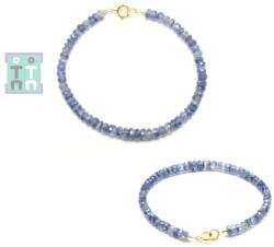  Bratara Kyanit Albastru - Diametru 55 mm - Disc Fatetat - Accesorii Gold Filled - 2-3, 5 x 4-5 mm - 1 Buc
