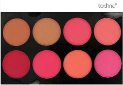 Technic Trusa Cu 8 Blushuri in Nuante Mate pentru Conturare TECHNIC Colour Fix Blush Palette