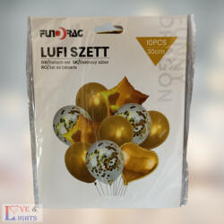  Arany lufi szett - 10 db-os