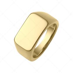 BALCANO - Bernhard / Gravírozható pecsétgyűrű, 18K arany bevonattal / 72 mm