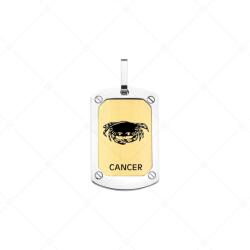 BALCANO - Cancer / Horoszkópos medál, 18K arany bevonattal - Rák csillagjegy