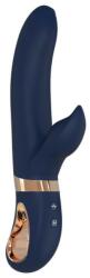 DreamToys Vibrator Rabbit Atropos 10 Moduri Vibratii Functie de Incalzire Silicon Lichid Albastru 23 cm Goddess Collection Vibrator
