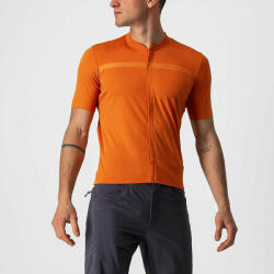 Castelli - tricou pentru ciclism cu maneca scurta Unlimited AllRoad - portocaliu (CAS-4522006-318)