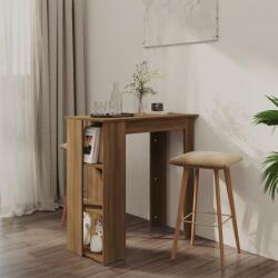 vidaXL Masă de bar cu raft, stejar maro, 102x50x103, 5 cm, PAL (812965)