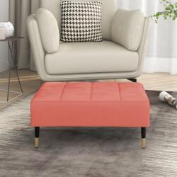 vidaXL Taburet, roz, 78x56x32 cm, catifea (337816) Canapea