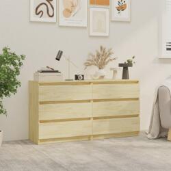 vidaXL Noptiere, 2 buc. , 60x36x64 cm, lemn masiv de pin (3093547)