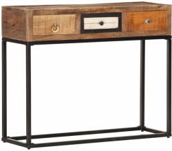 vidaXL Masă consolă, auriu, 90 x 30 x 75 cm, lemn masiv reciclat (286511) Comoda