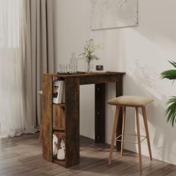 vidaXL Masă de bar cu raft, stejar afumat, 102x50x103, 5 cm, PAL (812963)