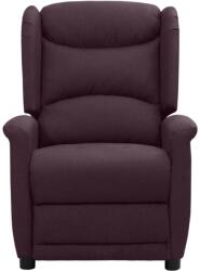 vidaXL Fotoliu de masaj, violet, material textil (338881)