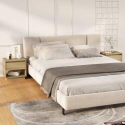 vidaXL Noptiere, stejar sonoma, 2 buc. , 45x34x44 cm, PAL (809519)
