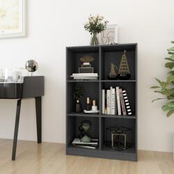 vidaXL Bibliotecă, gri, 70x33x110 cm, lemn masiv de pin (809956) Biblioteca