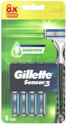 Gillette Casete de rezervă pentru aparat de ras, 8 buc - Gillette Sensor3 Sensitive 8 buc