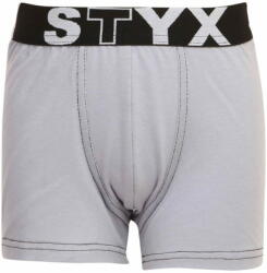 Styx Világos szürke gyerek boxeralsó sport gumival (GJ1067) - méret 4-5 éves