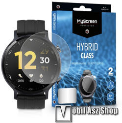 MYSCREEN Realme Watch S Pro, MyScreen Protector Hybrid Glass okosóra flexibilis üvegfólia, 8H