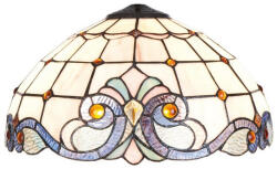 Clayre & Eef Abajur veioza din sticla si polirasina Tiffany 40x21 cm (5LL-5807)