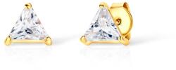 SAVICKI Cercei triunghiuri SAVICKI: aur, zirconiu - savicki - 1 349,00 RON