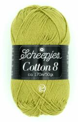 Scheepjes Cotton8 - 669 - olívazöld pamut fonal