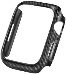 gigapack Műanyag keret (BUMPER, ütésálló, karbon minta) FEKETE Apple Watch Series 7 41mm (GP-113247)