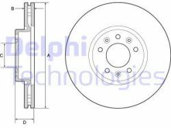 DELPHI Disc frana DELPHI BG4805C (BG4805C) - automobilus