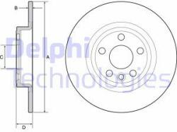 DELPHI Disc frana DELPHI BG4930C (BG4930C) - automobilus