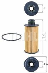 MAHLE Filtru ulei MAHLE OX 1219D (OX 1219D) - automobilus
