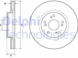 DELPHI Disc frana DELPHI BG4698C (BG4698C) - automobilus