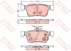 TRW set placute frana, frana disc TRW GDB2256 (GDB2256)