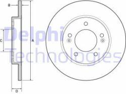 DELPHI Disc frana DELPHI BG4949C (BG4949C) - automobilus