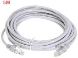  5m-es Szerelt alú-réz ethernet beltéri UTP Cat5e patch kábel