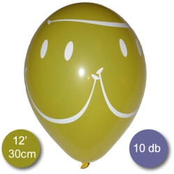 Balloons World SMILEY gumi lufi, sárga, 10 db/cs