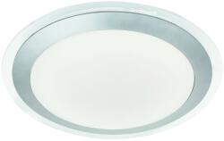 Searchlight Led Ip44 Bathroom Flush, Clear & Silver, White Shade
