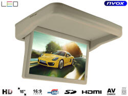 NVOX Monitor de tavan suspendat LED HD 15 inchi HDMI USB SD Video-IN 24V (NVOX RFVT1569M BE) - pcone Monitor de masina