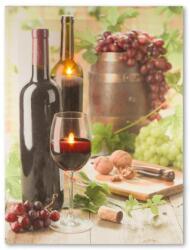 Nexos Falikép bort ábrázoló 2 LED 30 x 40 cm