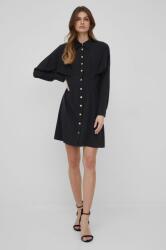 Sisley rochie culoarea negru, mini, evazati PPYY-SUD1YA_99X