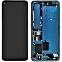  Xiaomi Mi 11i, Mi 11X, Mi 11X Pro, Poco F3 LCD Kijelző+Érintőüveg+Előlap Keret, Kék (5600040K1100) Service Pack