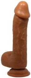 LyBaile Dildo Clasic Cu Ventuza Beautiful Johnson, Brun, 23 Cm Dildo