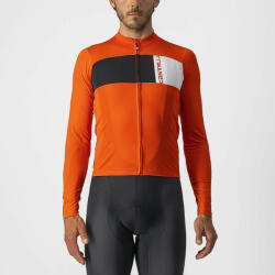 Castelli - tricou ciclism maneca lunga Prologo 7 LS jersey - portocaliu antracit alb (CAS-4522024-656)